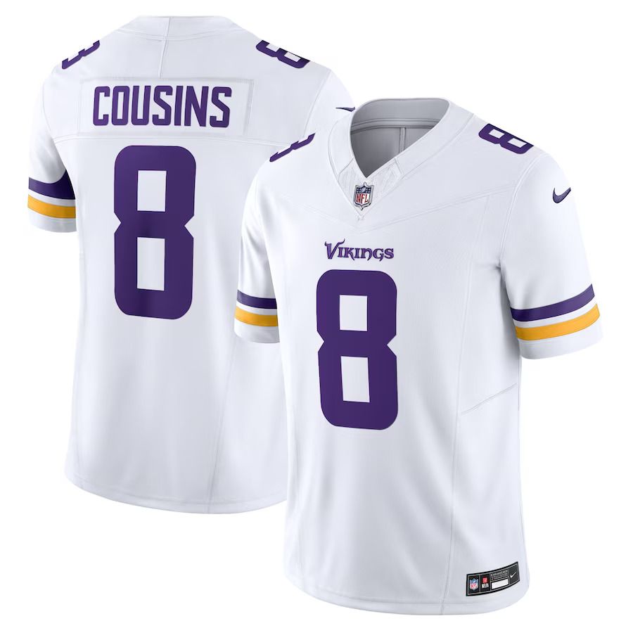 Men Minnesota Vikings #8 Kirk Cousins Nike White Vapor F.U.S.E. Limited NFL Jersey->minnesota vikings->NFL Jersey